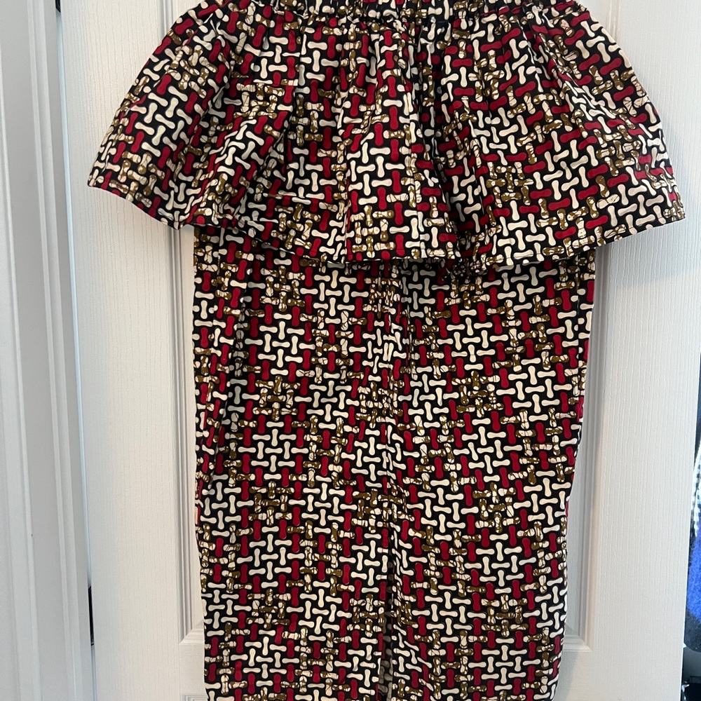 Ankara Print Peplum Skirt